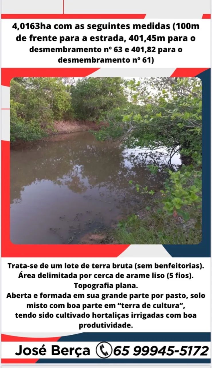 LOTE À VENDA - SUCURI, CUIABÁ/MT