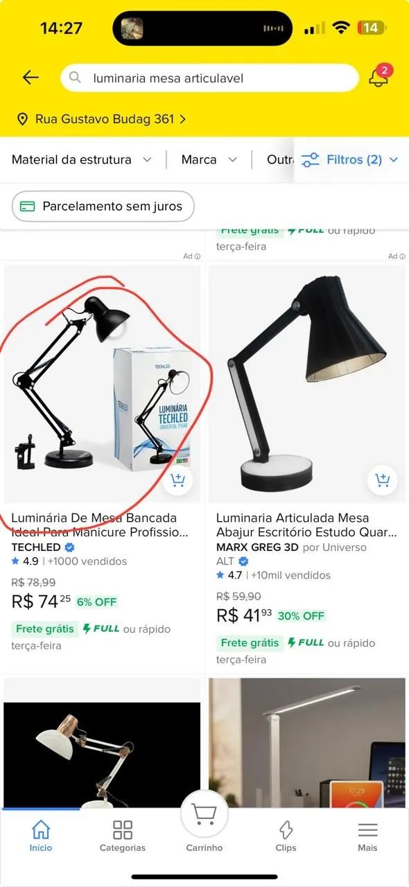 Luminária de Mesa Bancada - Foto 2