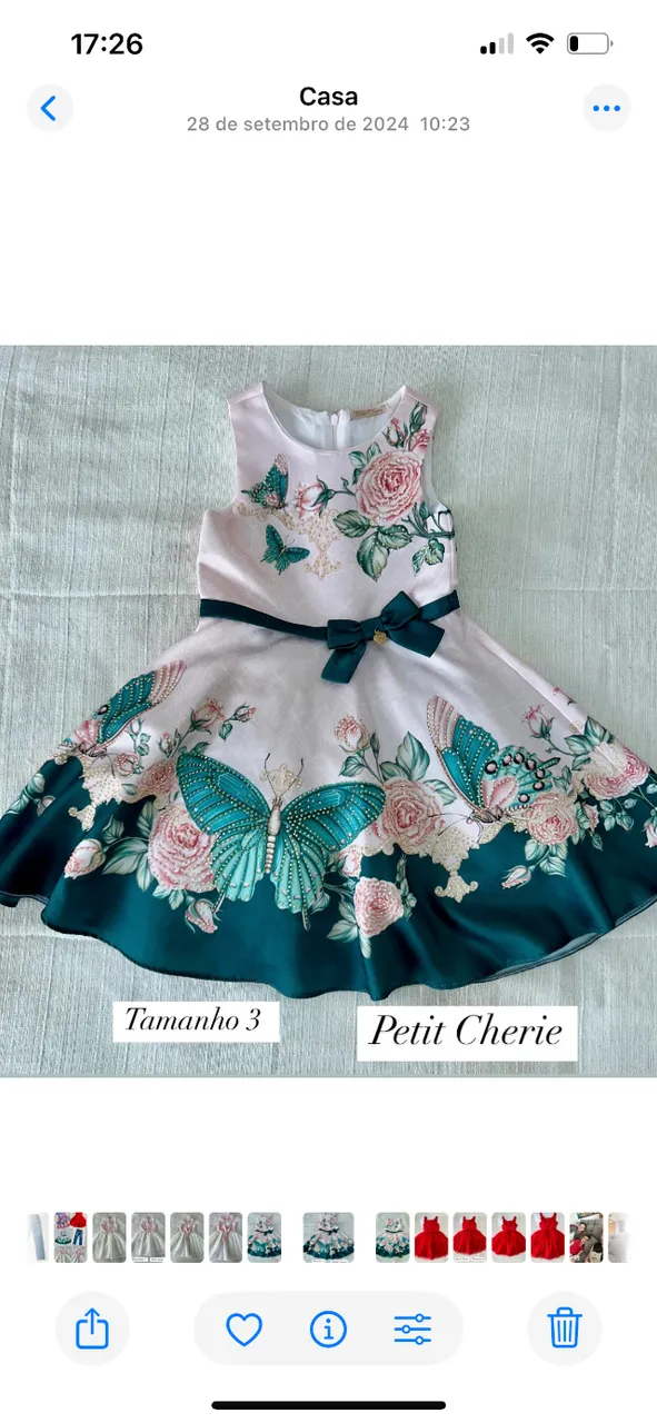 Vestido petit cherie verde