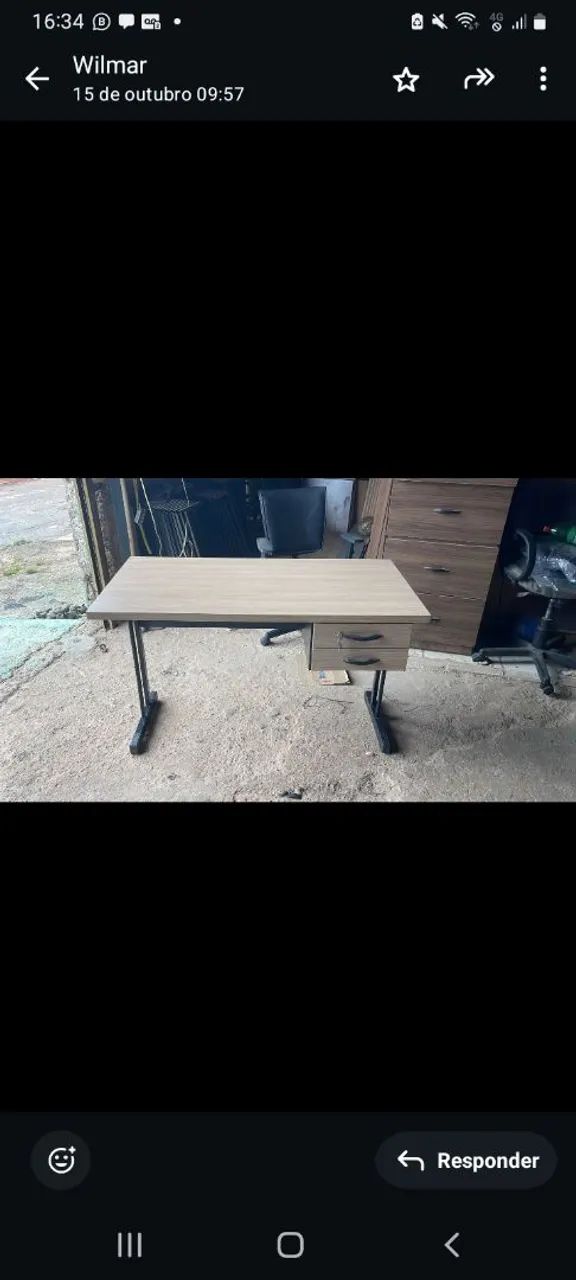 Mesa de Escritório L com e sem gaveta !! - Foto 3