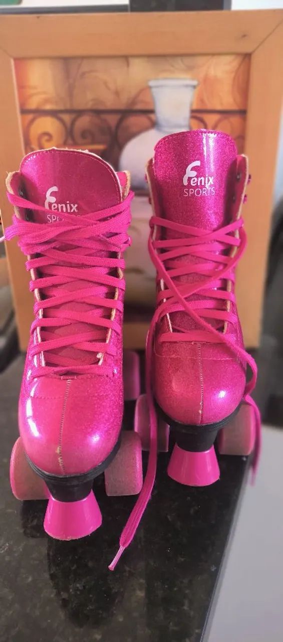 Patins Rosa Fenix Sports - Foto 3