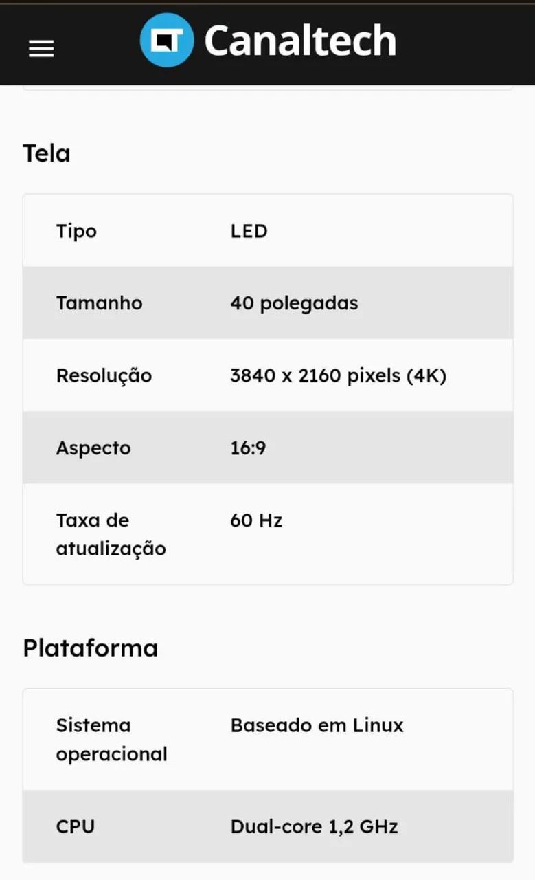 TV Philco Smart 4K 40 polegadas - Foto 4