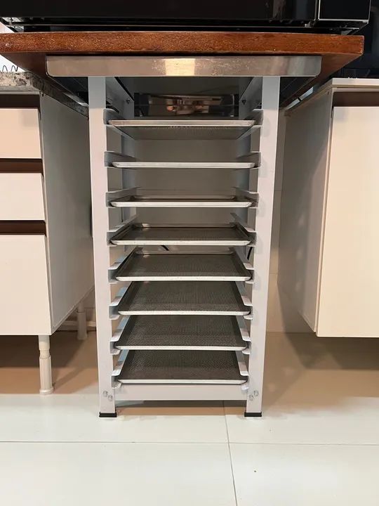 Forno Elétrico Fischer Turbo Fast 80 litros + Bancada de Apoio + 8 Assadeiras - Foto 4