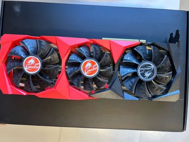 RTX 3060 TI COLORFUL VERMELHA - 3 MESES DE GARANTIA - Foto 2