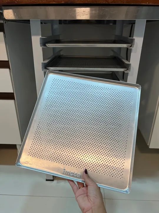 Forno Elétrico Fischer Turbo Fast 80 litros + Bancada de Apoio + 8 Assadeiras - Foto 6