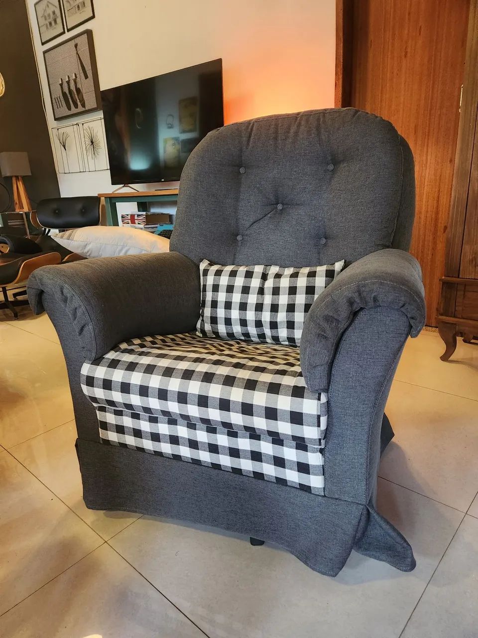 Poltrona confortável e elegante