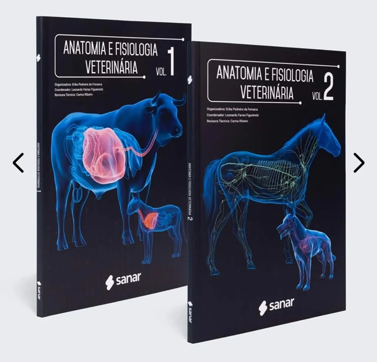 Kit 2 livros Anatomia e Fisiologia veterinária novos!