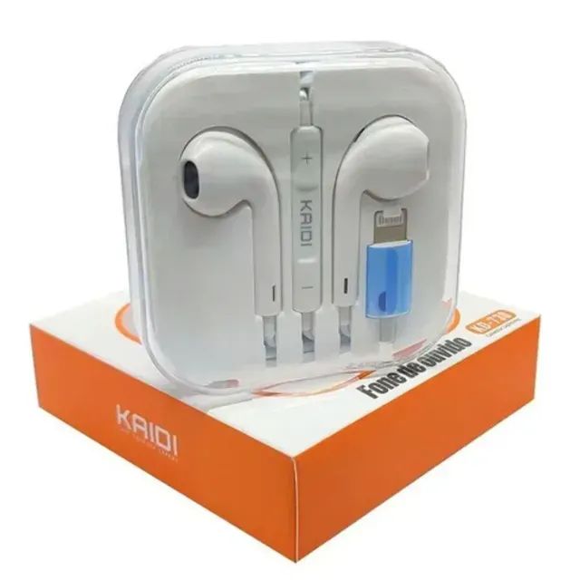 Fone de ouvido com fio iphone 