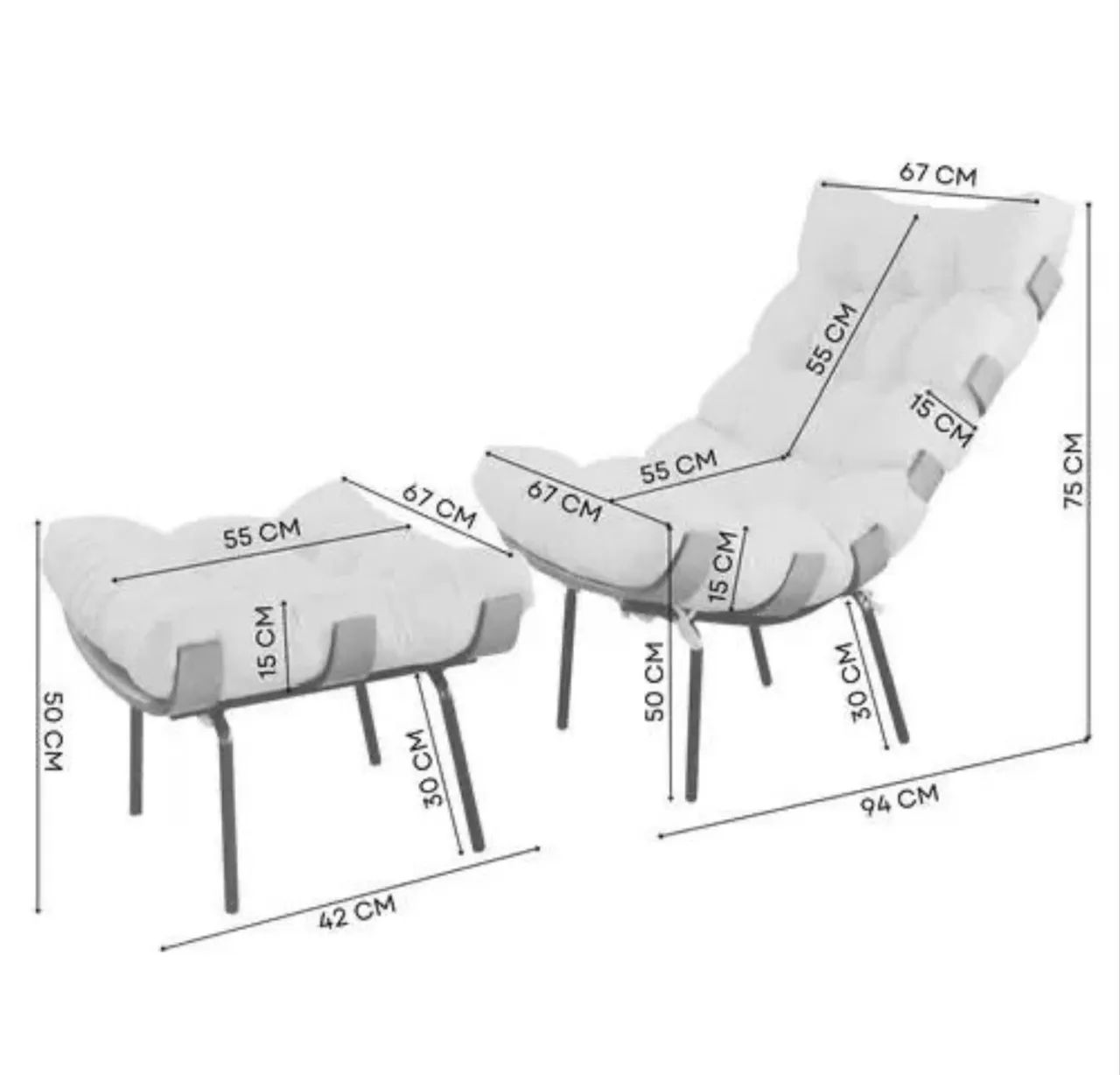 Poltrona com puff64176426232833122