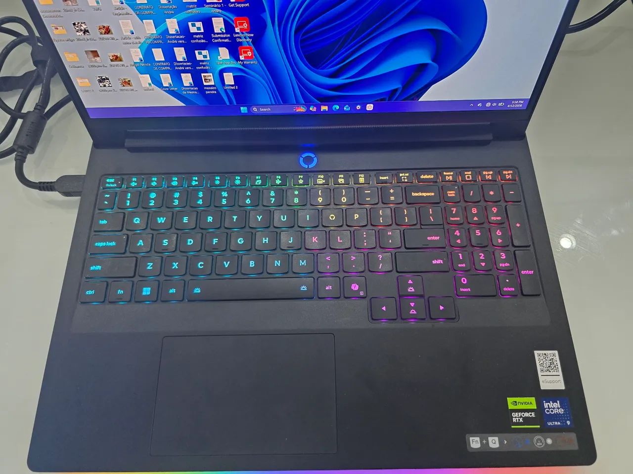 Lenovo Legion Pro 7i Intel Core Ultra 9 NVIDIA RTX 5080 16GB DDR7 64GB RAM 2TB armazena - Foto 2