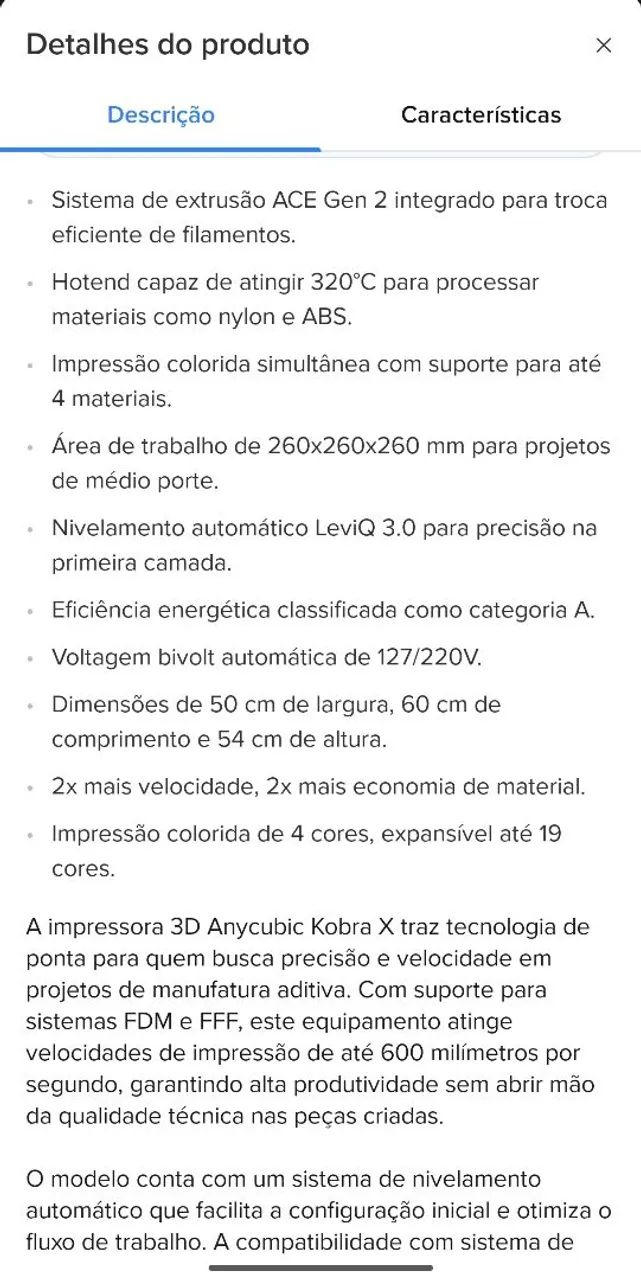 Impressora 3D Kobra X  - Foto 4