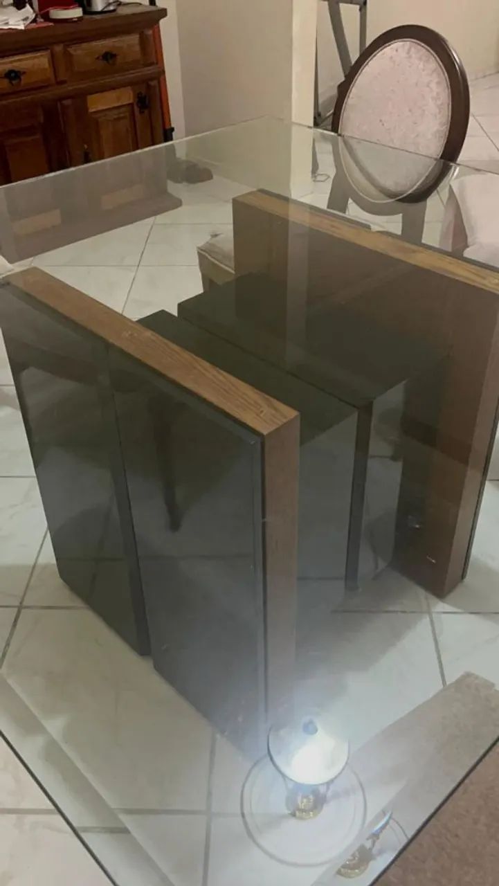 Mesa com tampo de vidro  - Foto 5