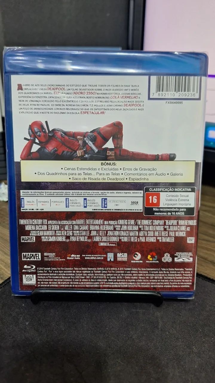 Blu-Ray Deadpool - Lacrado - Foto 2