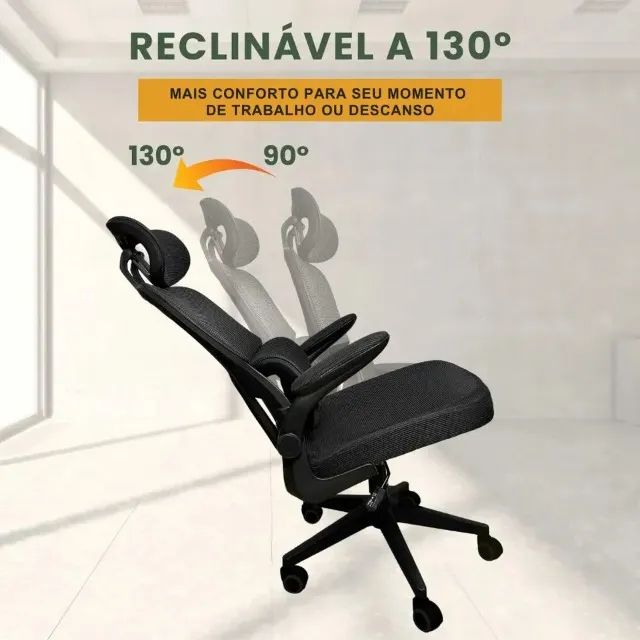 Vendo Cadeira Ergonômica Luvinco Genebra B500 (Nova na caixa) - Foto 4