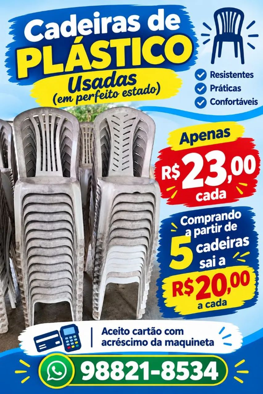 Cadeiras de Plástico