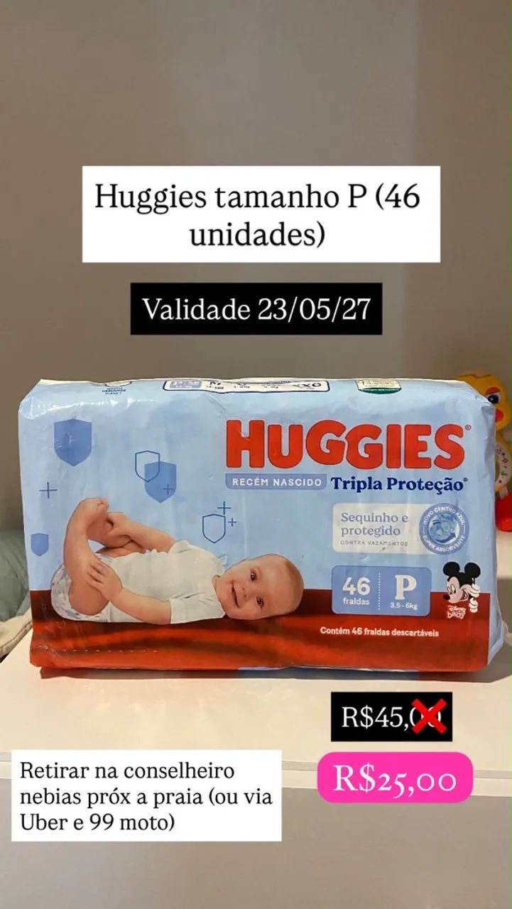Fralda Huggies P