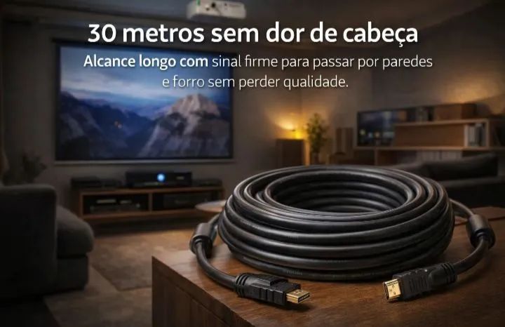 Cabo de 30 Metros HDMI - Foto 2