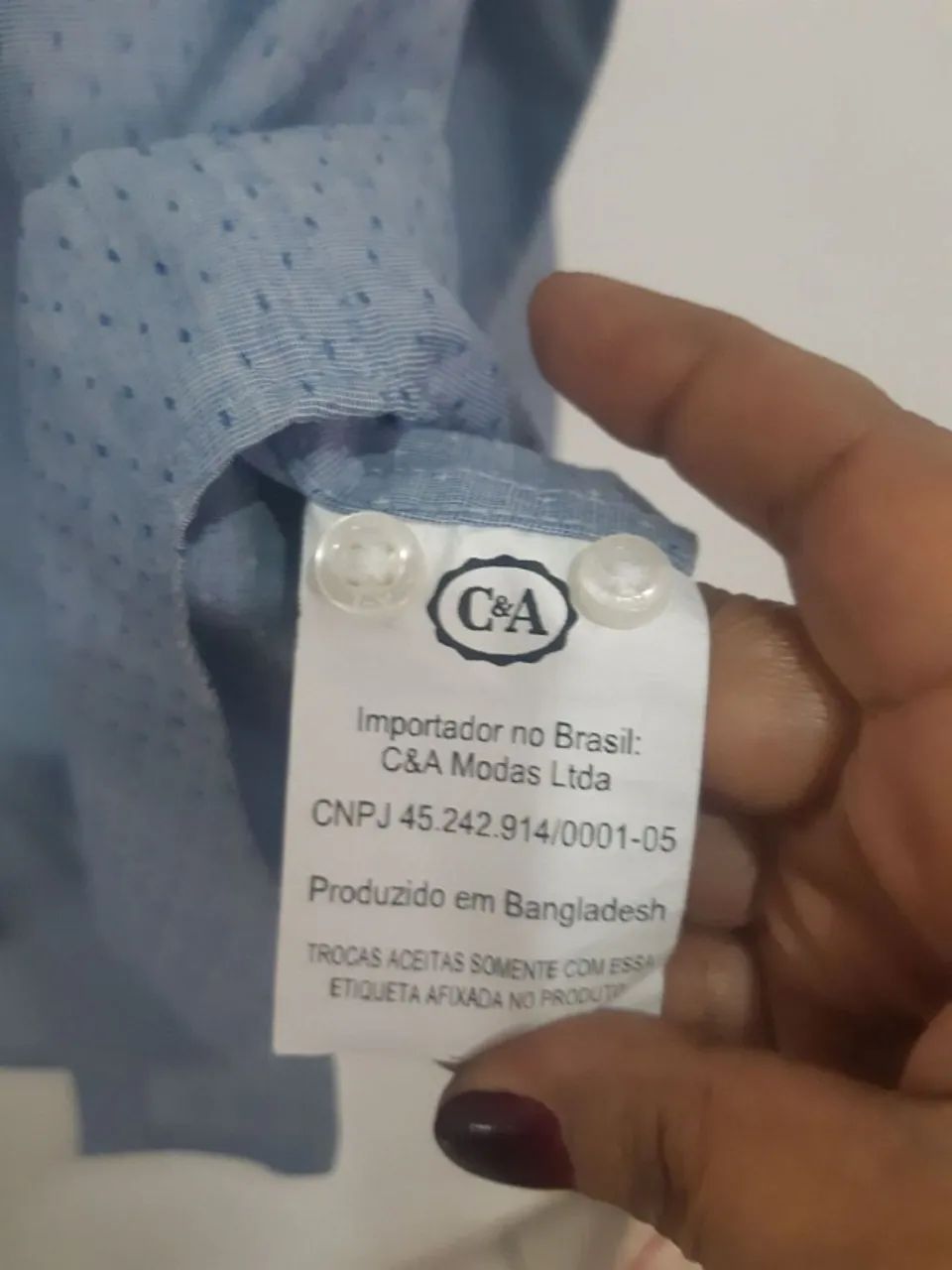 camisa masculina algodão e poliéster tam. GG - Foto 3