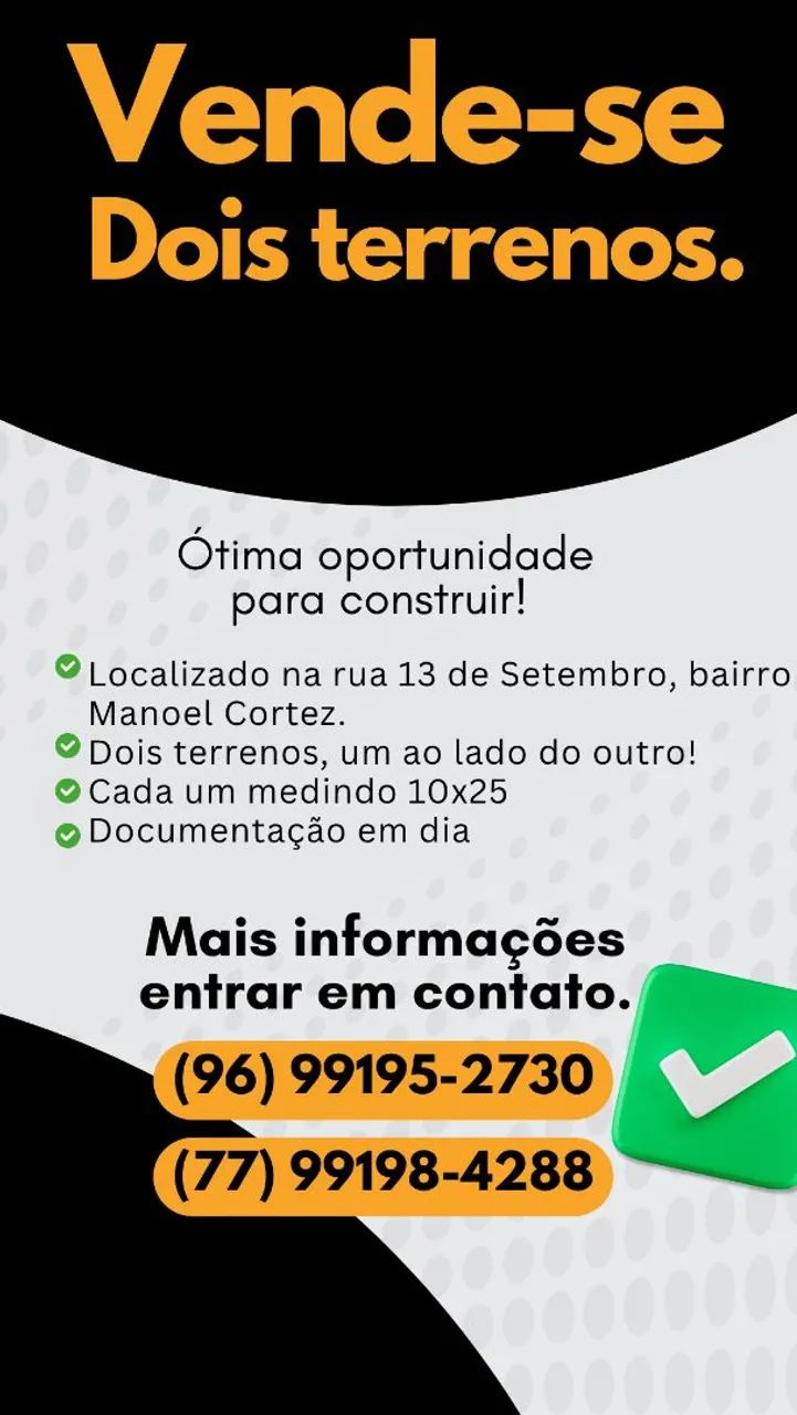 Terreno a venda 