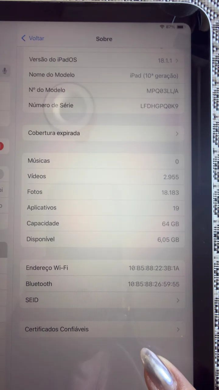 iPad 10 geração 64 gb Silver  - Foto 4