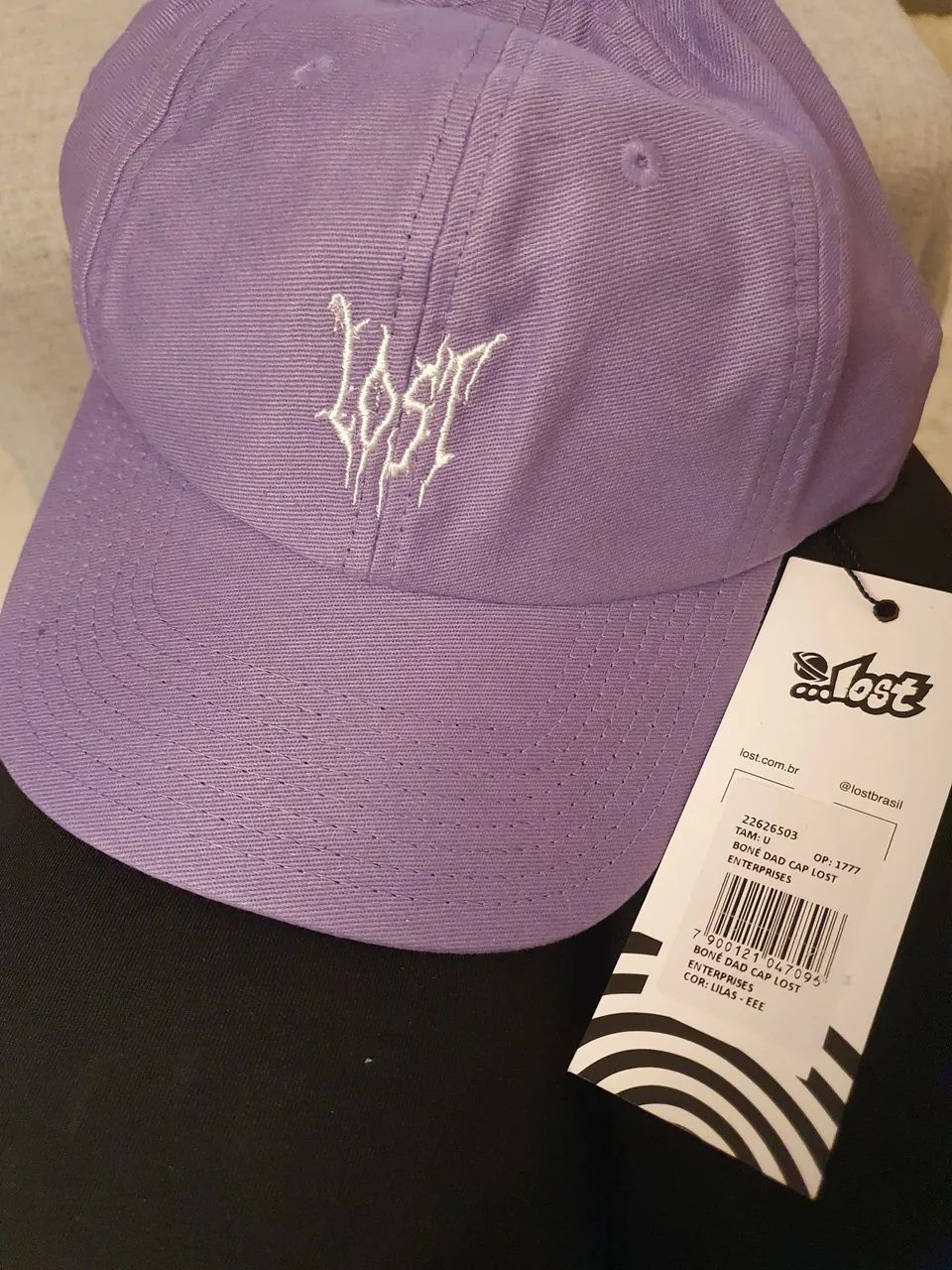  Boné dad cap da Lost Enterprises na cor lilás,  - Foto 2