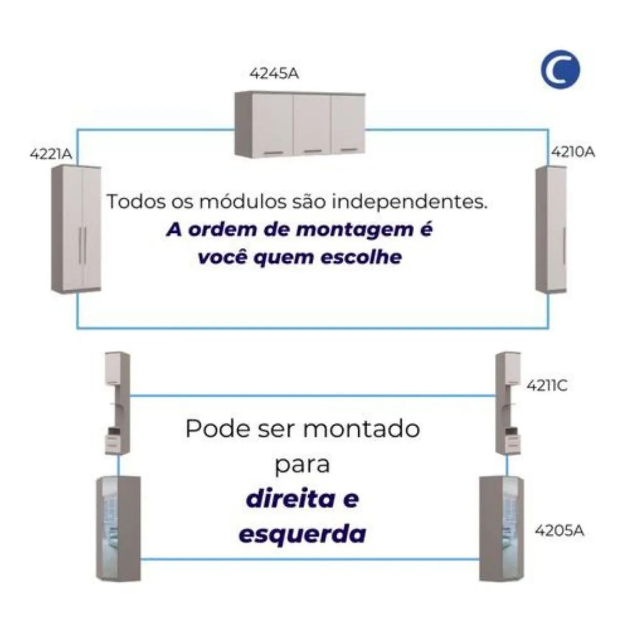 Guarda roupa modulado Elegance casal , à pronta entrega  - Foto 3