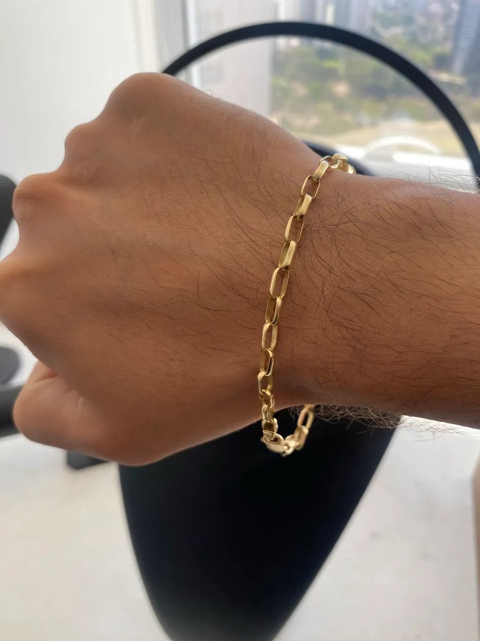 Pulseira no ouro 18k maciça  - Foto 2
