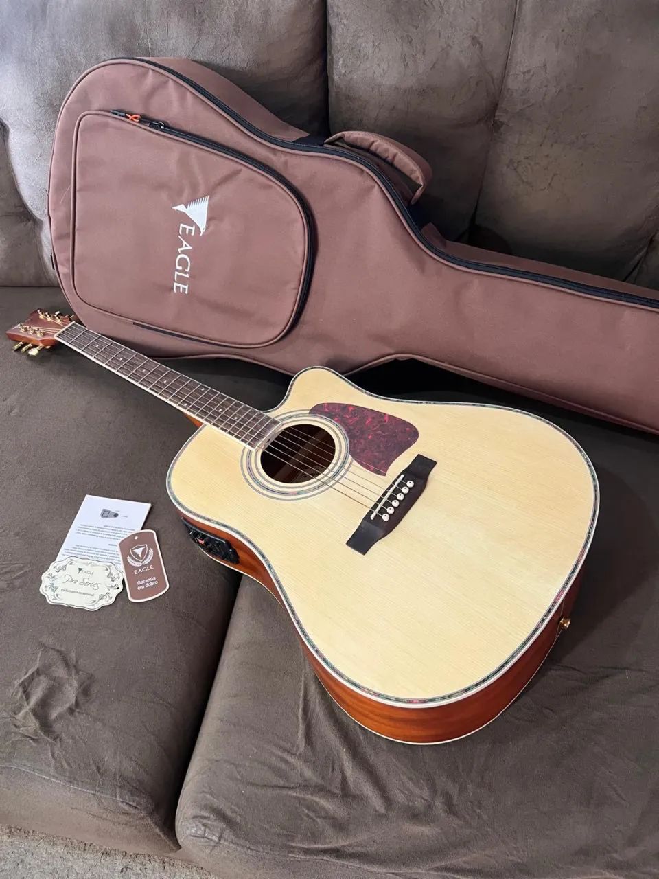 Violao Eagle ch889 com capa original  - Foto 4