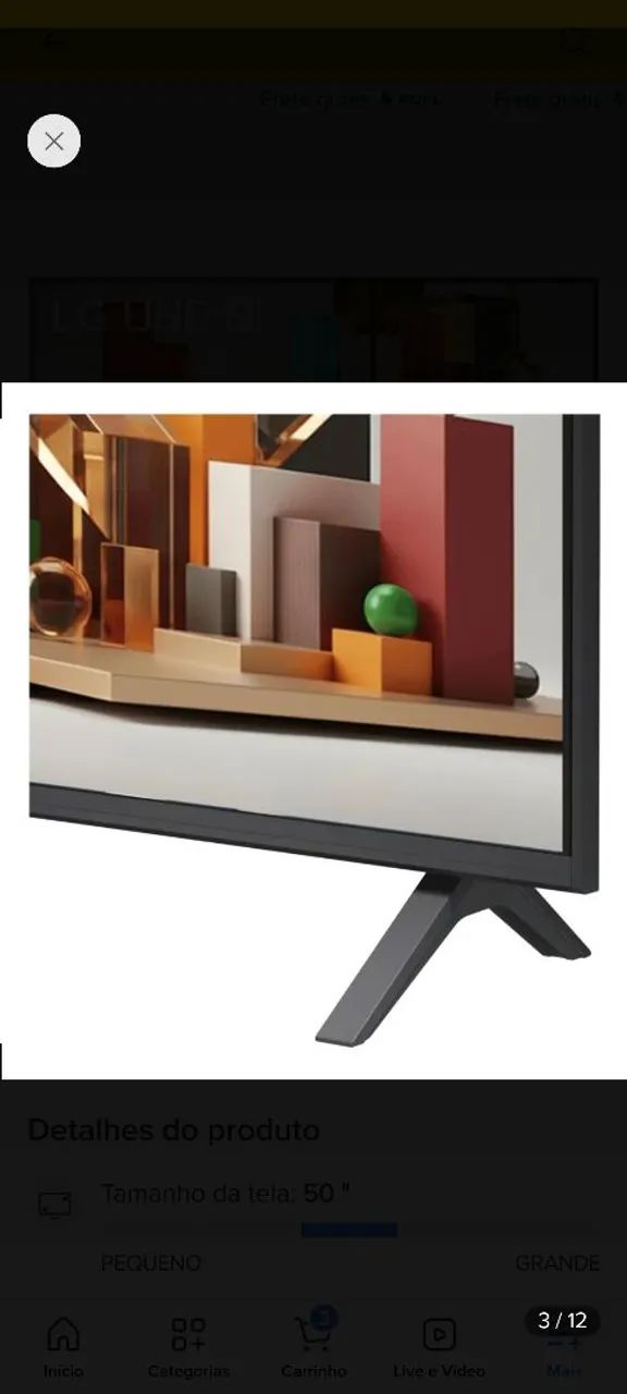 Smart Tv Na Garantia LG 50" 4K - Foto 2