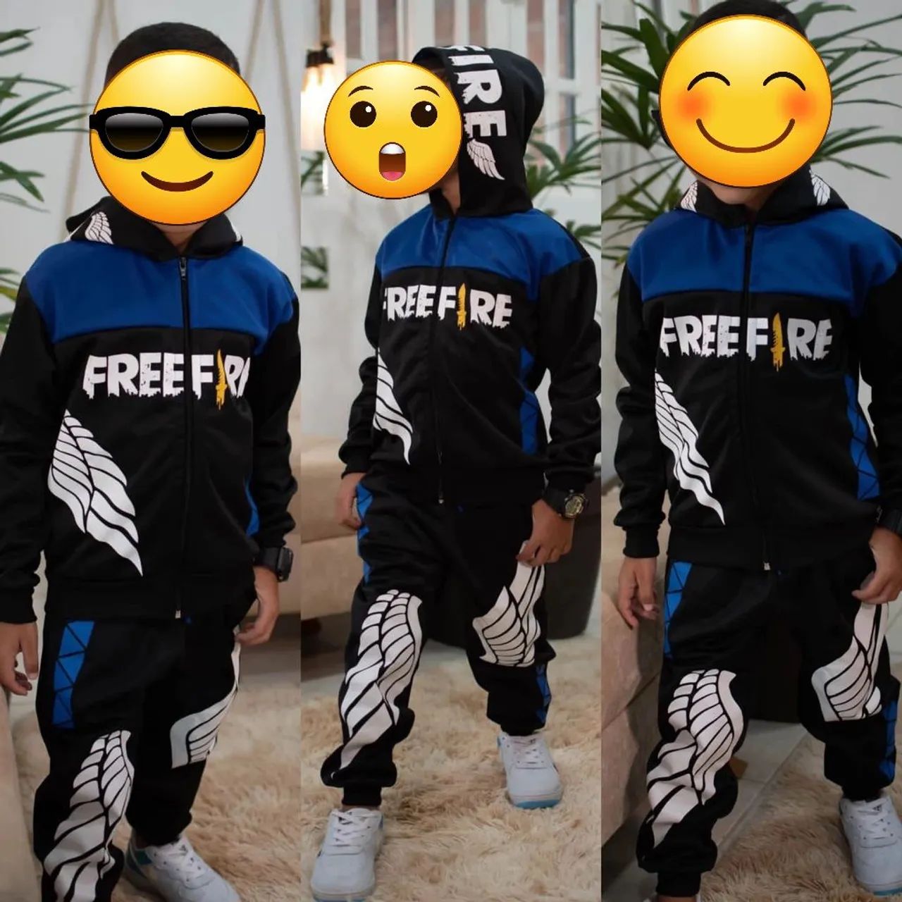 Conjunto Infantil Free Fire 
