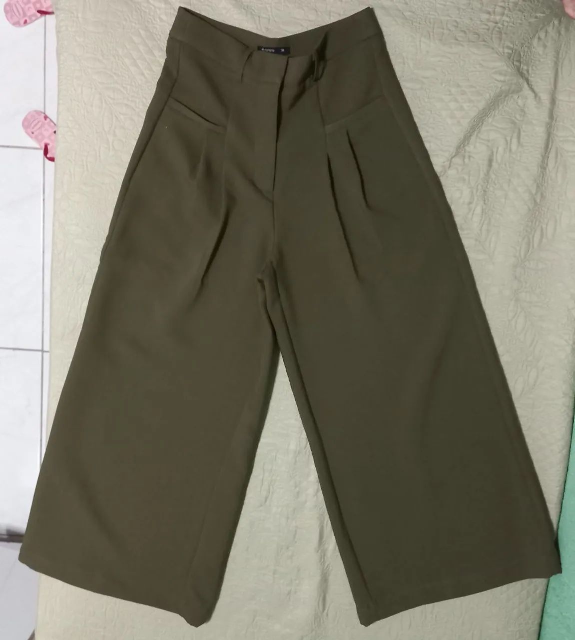 CALÇA DE ALFAIATARIA COM PREGAS  - Foto 3