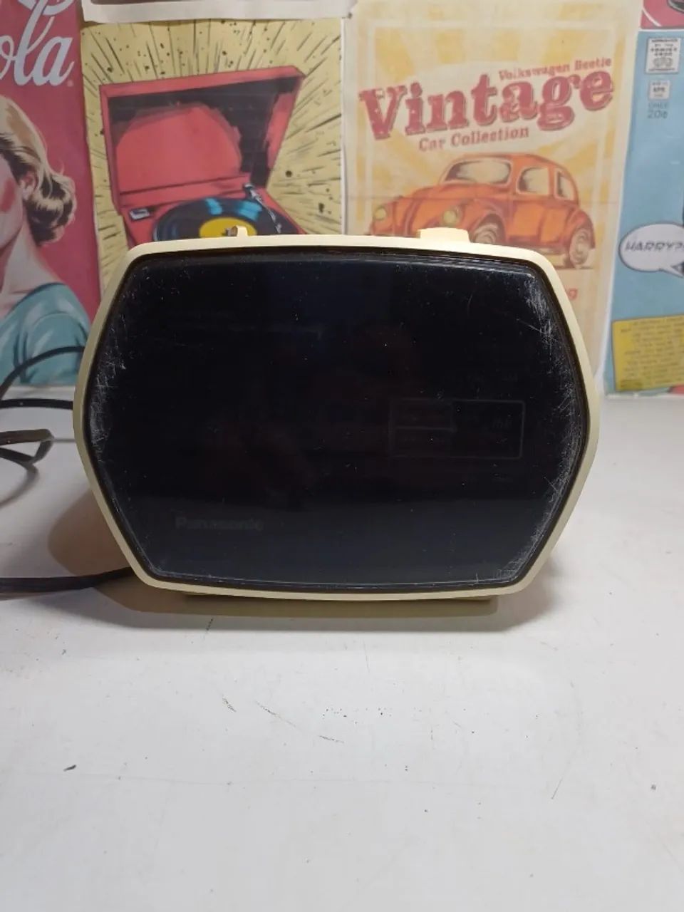  rádio relógio antigo Panasonic RC-55