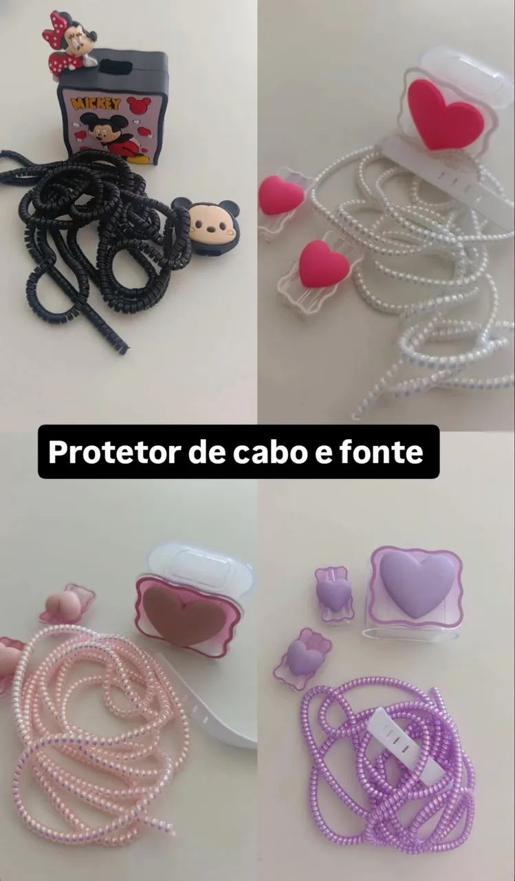 Protetor de carregador de cabo e fonte 