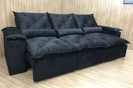 SOFÁ RETRÁTIL E RECLINÁVEL 3 MÓDULOS 270 CM - Foto 4
