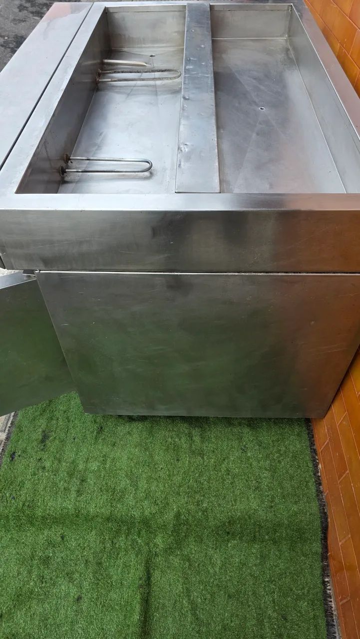 Balcao refrigerado codimentadora quente frio  - Foto 3