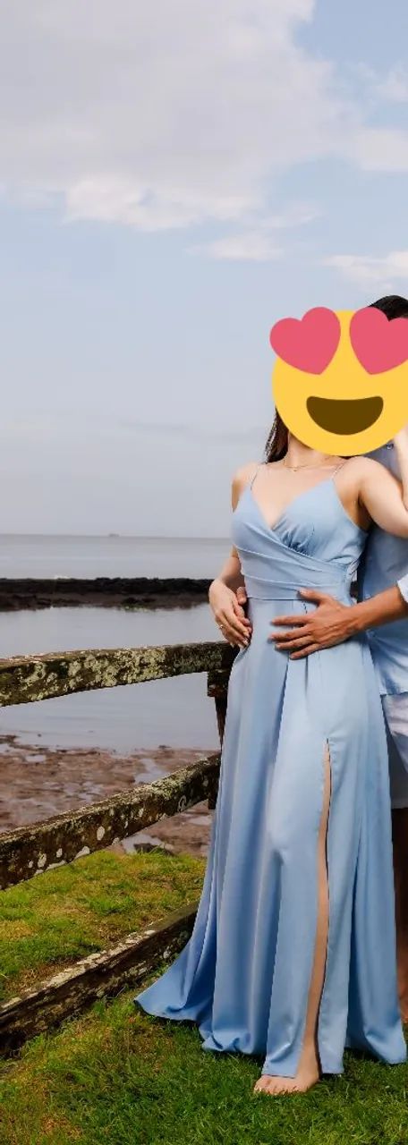 Vestido longo azul  - Foto 3