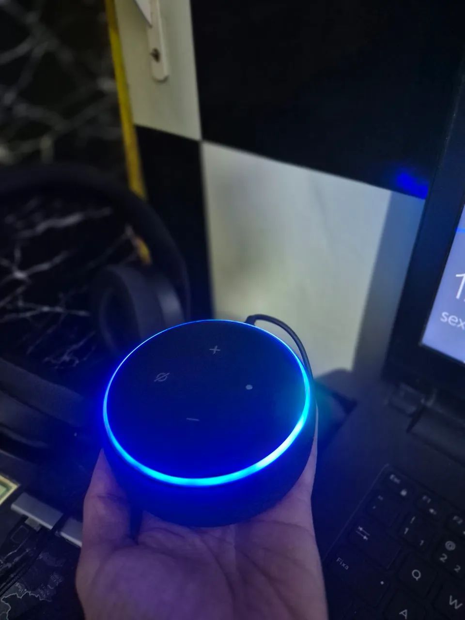Amazon Echo Dot Alexa [ 3° geração] - Funcionando Perfeitamente