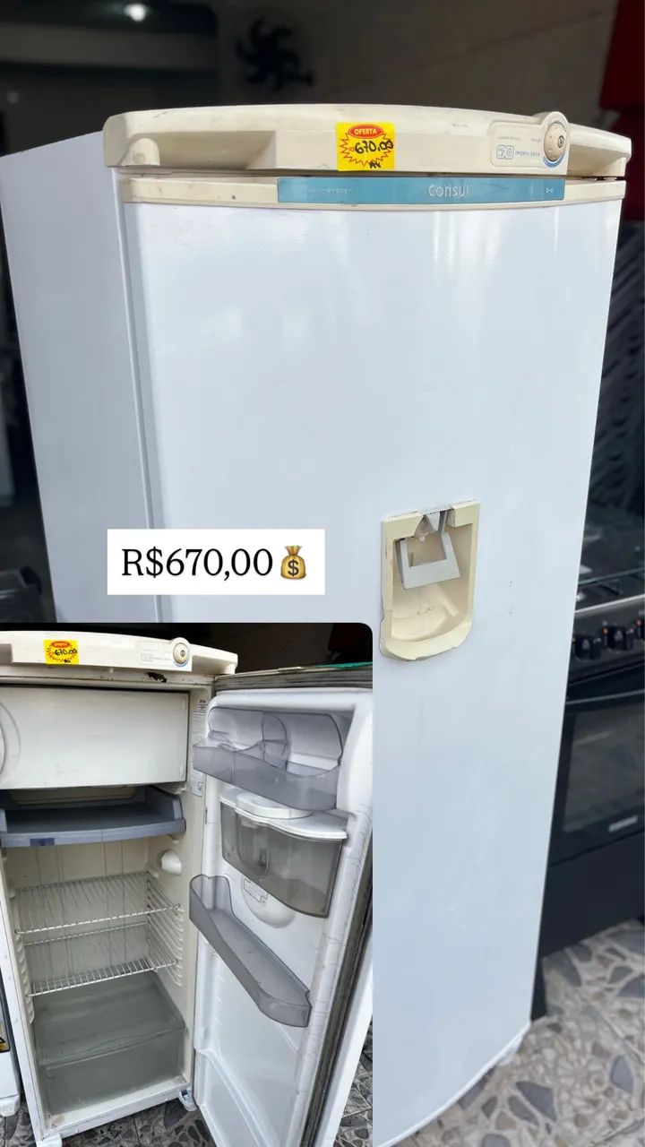 Geladeira funcionando 