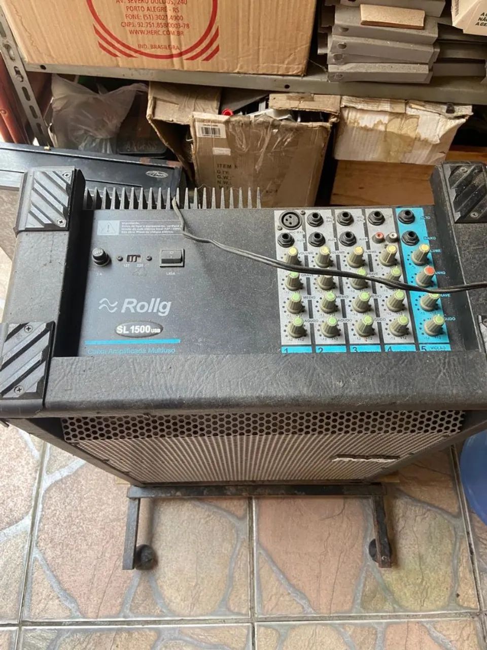 Caixa de som mult uso 15"  com defeito  - Foto 2