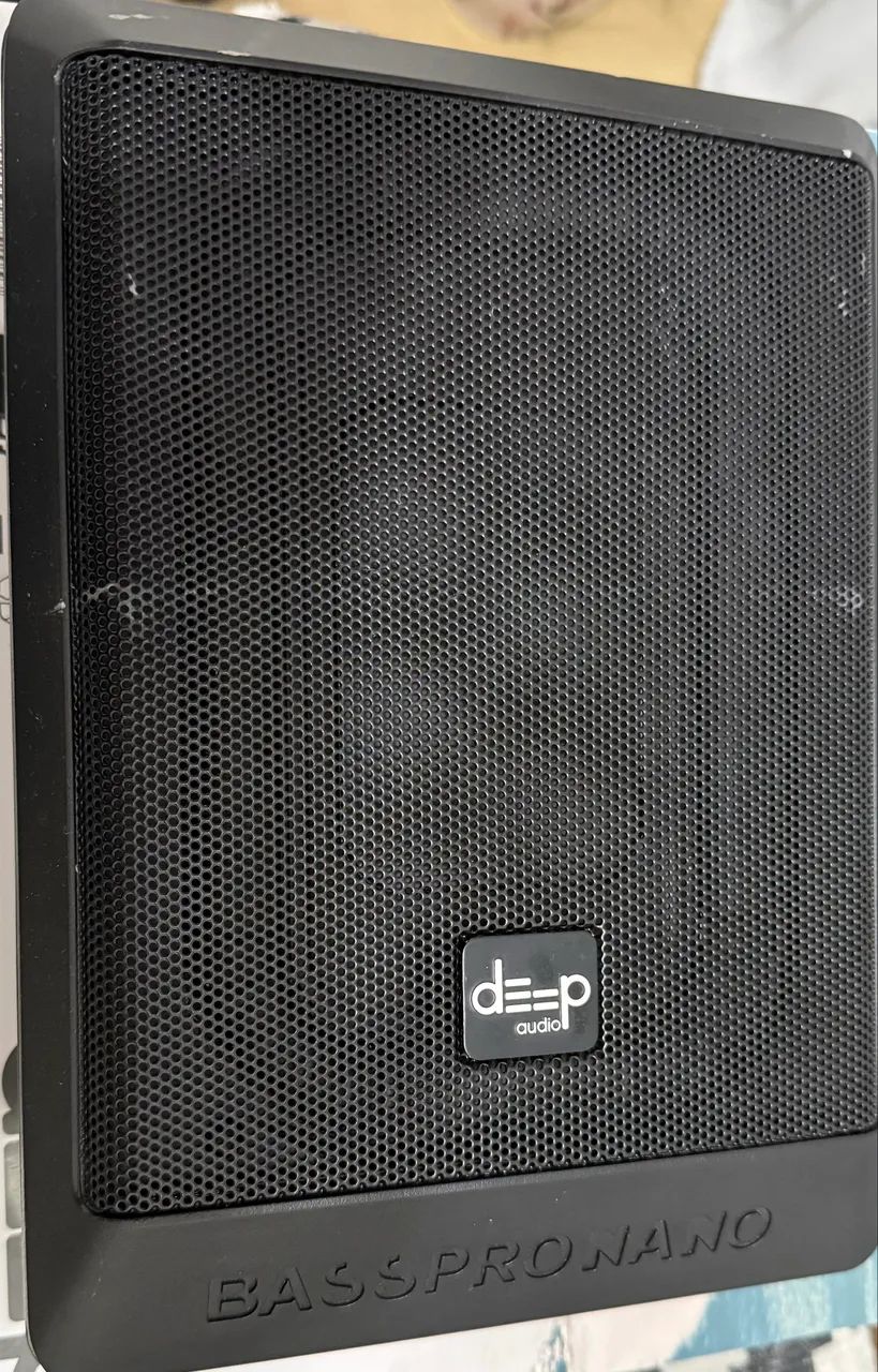 Caixa Slim Amplificada Deep 200w Rms Sub 6x8 Pol Universal - Foto 2