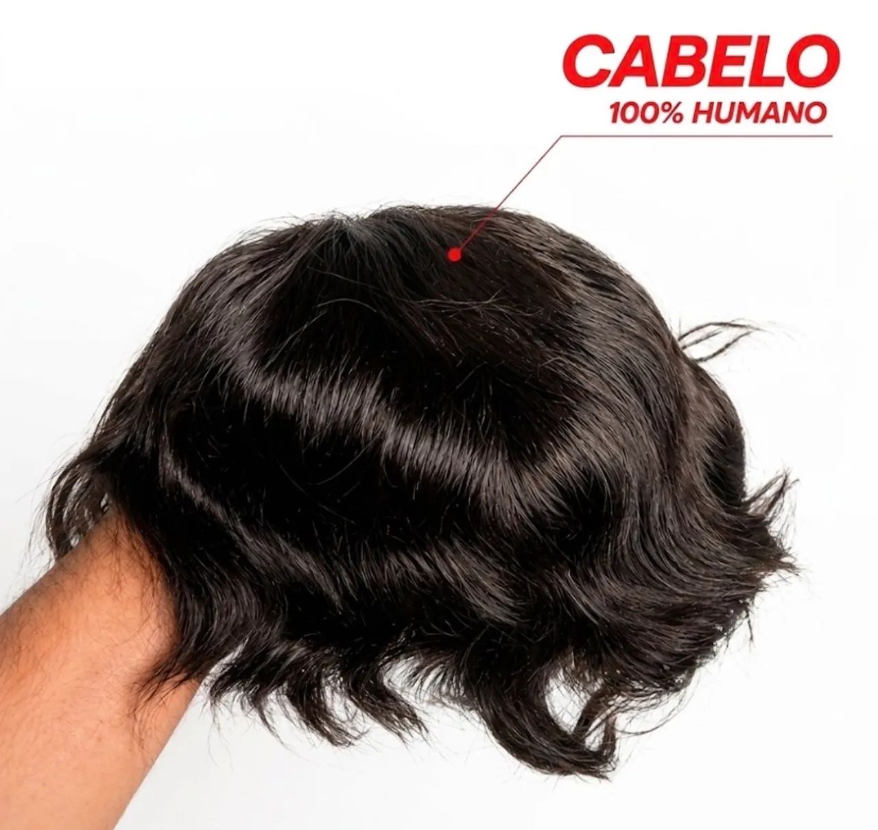 Prótese Capilar Masculina Híbrida - Foto 3