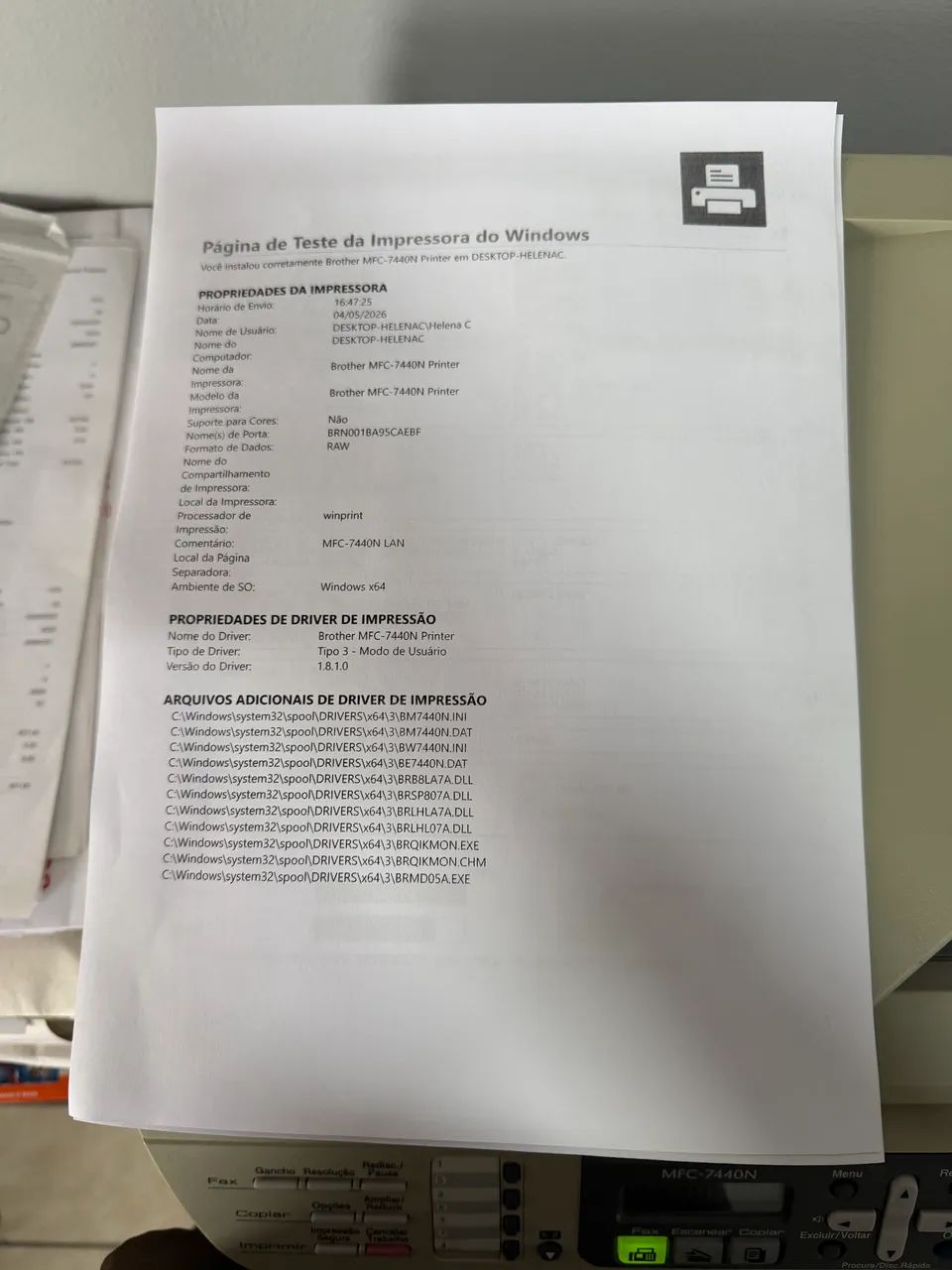 Multifuncional Laser Mono Brother MFC 7440N - Foto 4