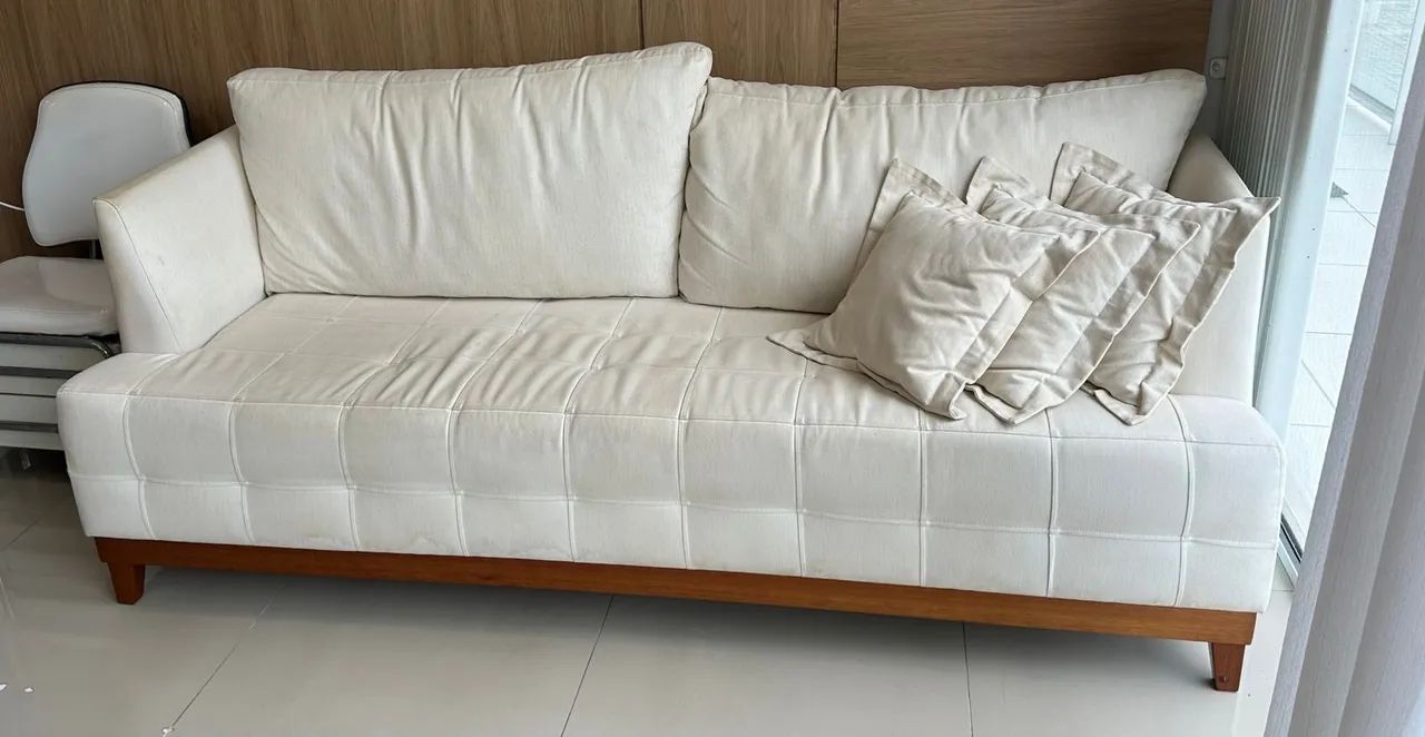 Sofá 3 Lugares em linho.  - Foto 4
