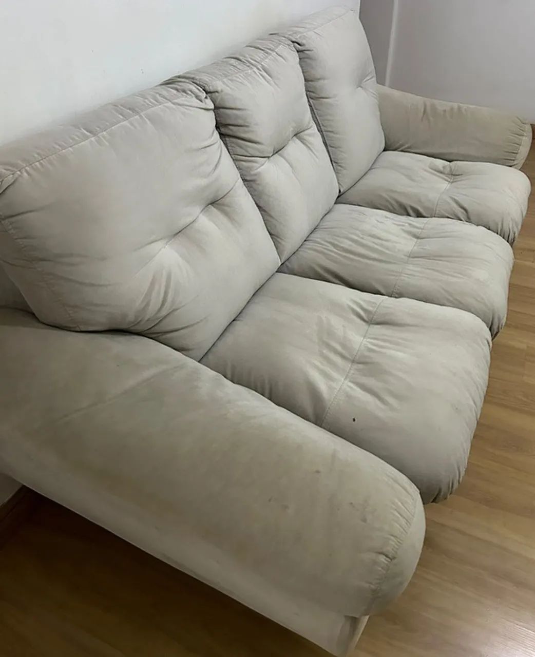 Sofá Bianchi 3 Lugares - Tecido de Algodão, Viscose e Poliéster - Foto 3