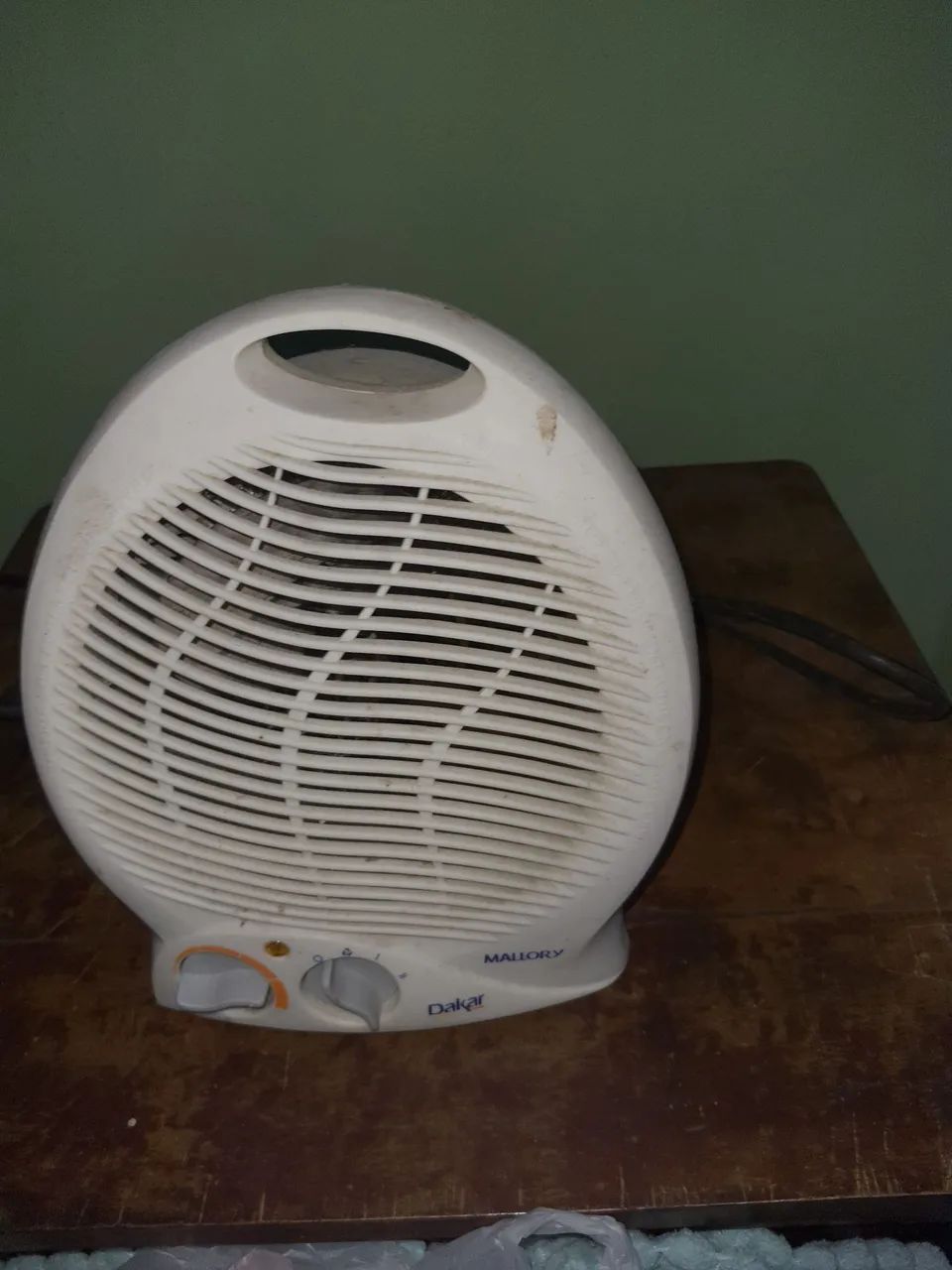 Aquecedor Pequeno, Só a Ventilação Funciona
