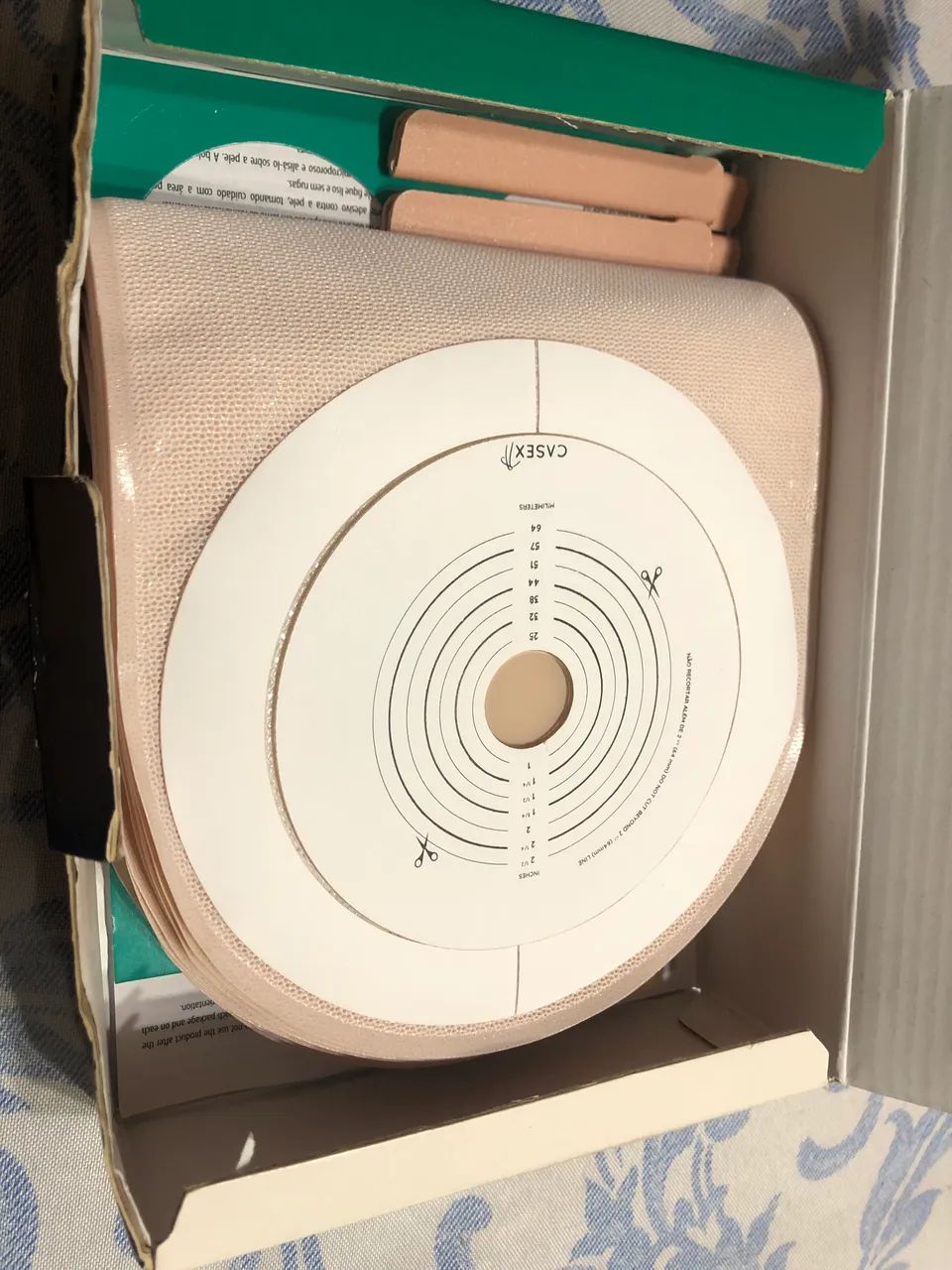 Bolsa drenável para colostomia 