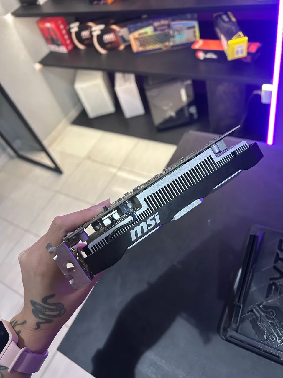 Placa de Vídeo GTX 1650 Ventus MSI 4Gb - Foto 3