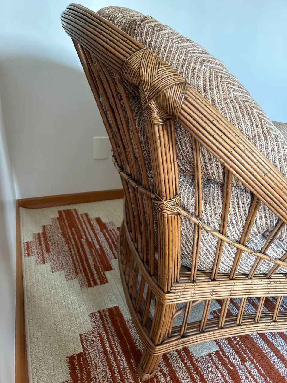 Recamier de rattan (chaise longue) - Foto 5