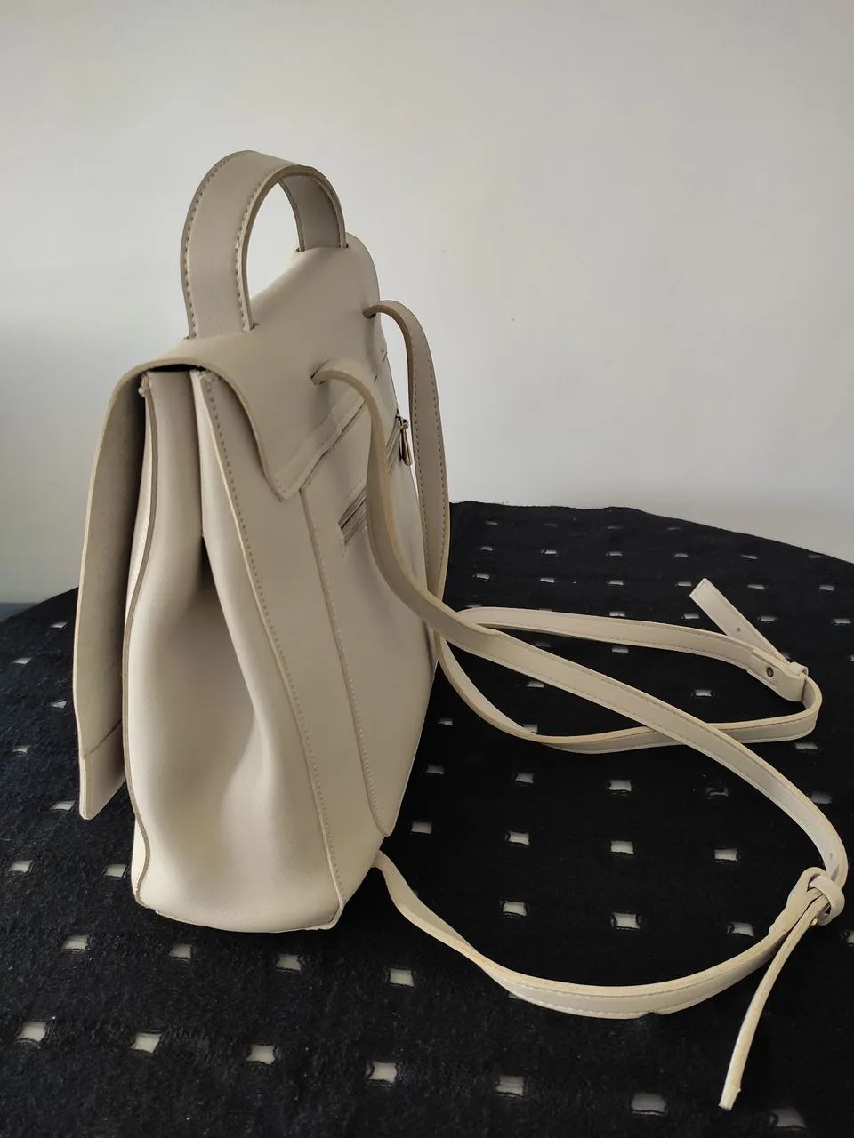 Bolsa Mochila de couro 