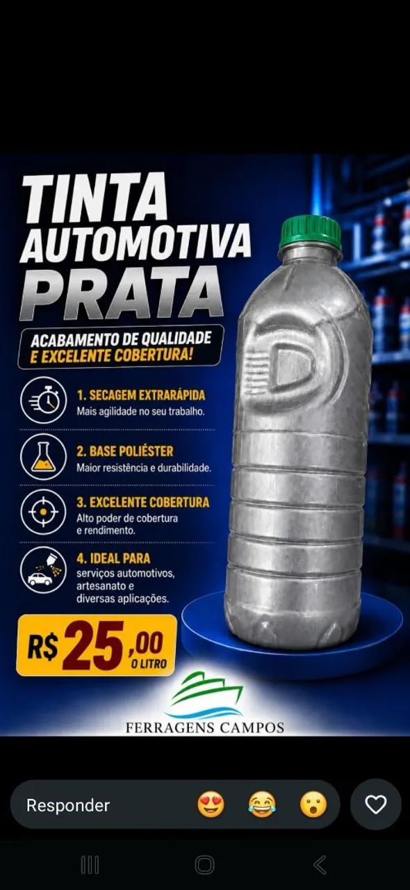 Tinta automotiva 900ml